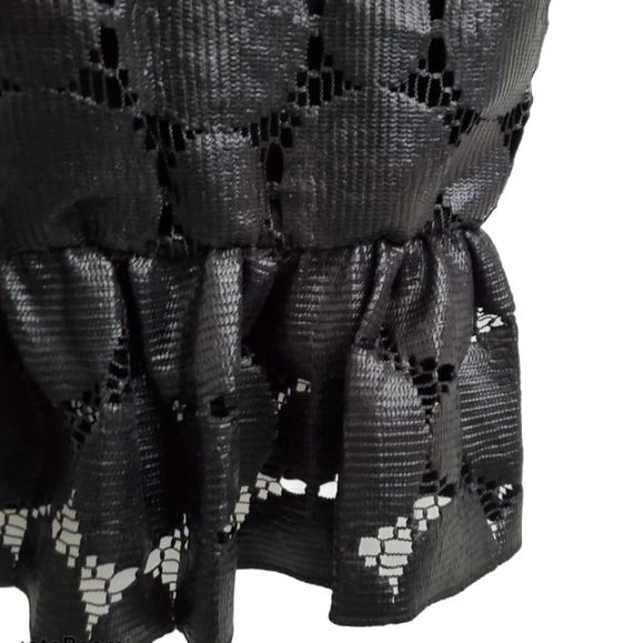 NWOT ASOS black pencil skirt peplum hem - Picture 3 of 6